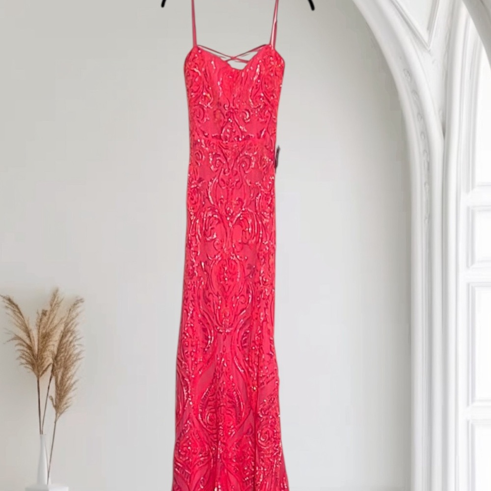 Elegant Red Evening Gown